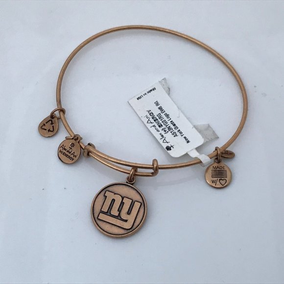 Alex And Ani Energy Bracelet NFL NY Gold Tone Meta - Picture 4 of 7